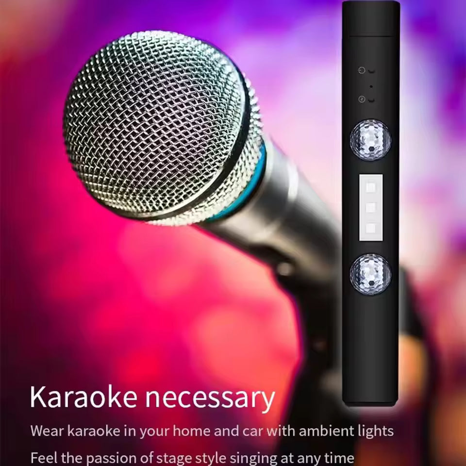 LED Car Atmosphere Lamp Wireless Voice Control RGB Roof Star Light USB Charing Auto Interior Decorative Ambient Party Lights 